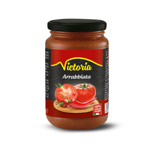 SALSA DE TOMATE ARRABIATA VICTORIA 350 GR.