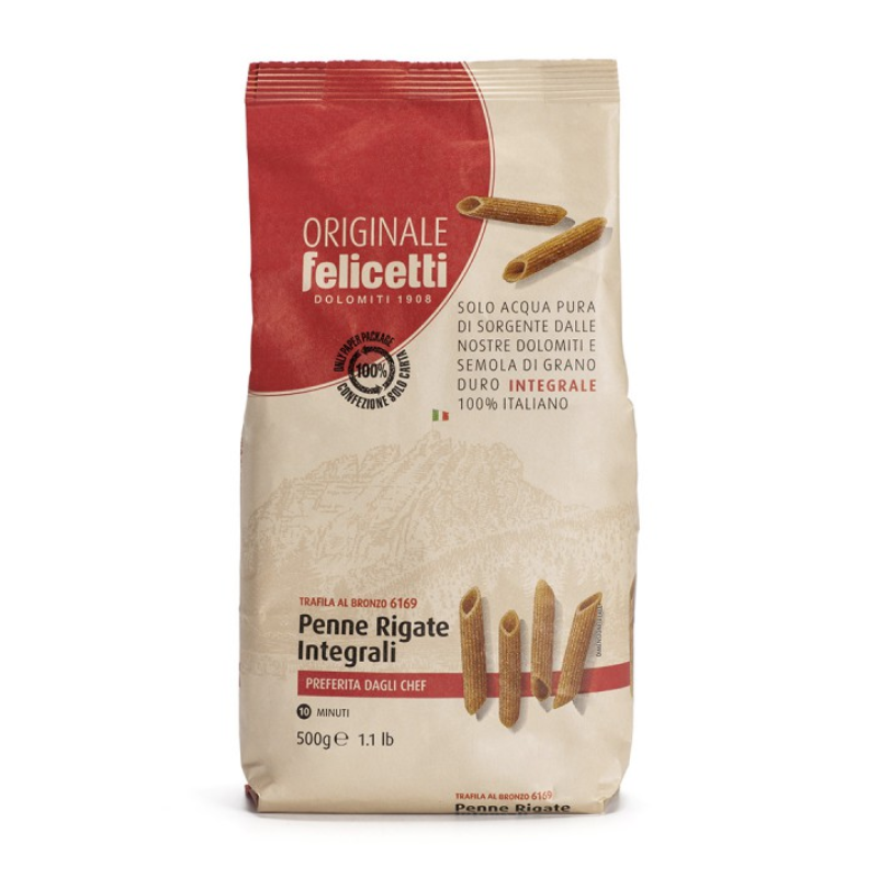 FELICETTI Pastas originale Integrale Penne Rigate 500 g