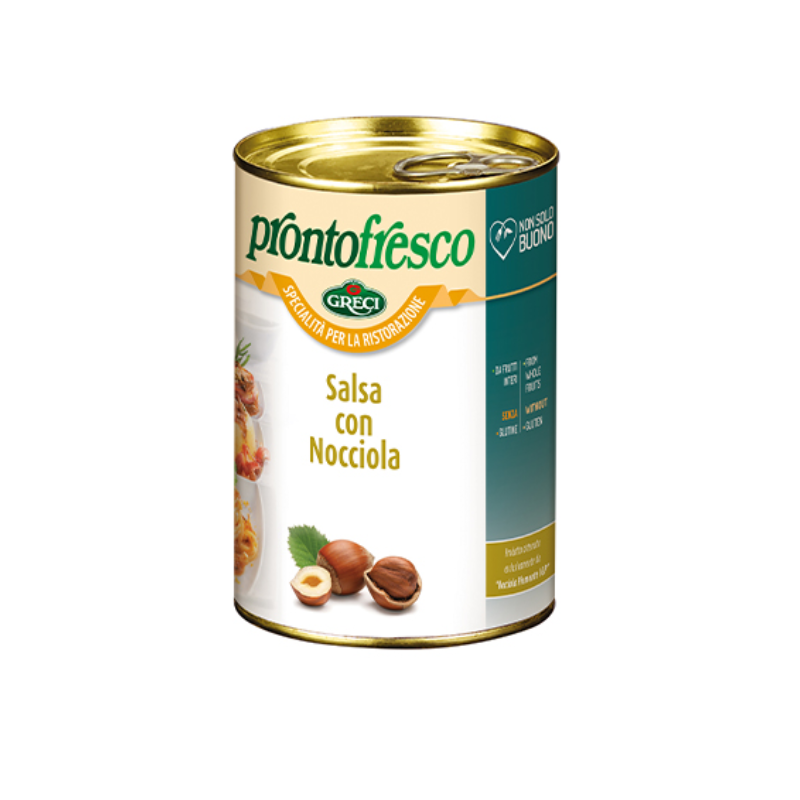 SALSA CON NOCCIOLA PASTA DE AVELLANAS 400 G