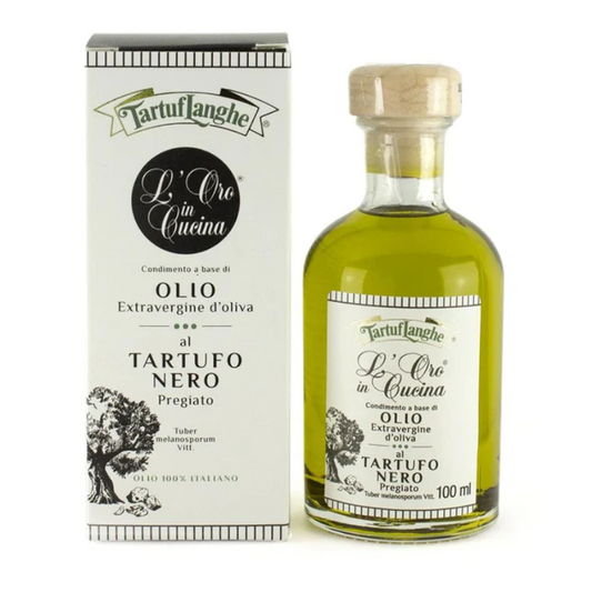 OLIO EX. DI OLIVA C/FETTINE DI TARTUFO E. 100 ML