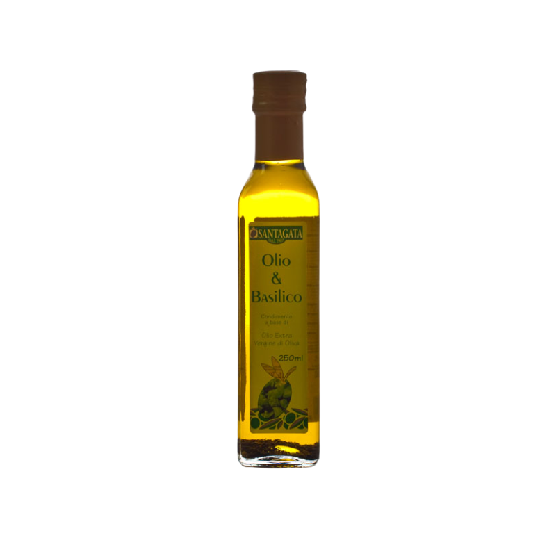 SANTAGATA ACEITE DE OLIVA EXTRA VIRGEN Y ALBAHACA 250 ML