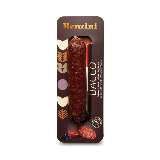 RENZINI BACCO SALAME AL VINO PRIMITIVO 200 G