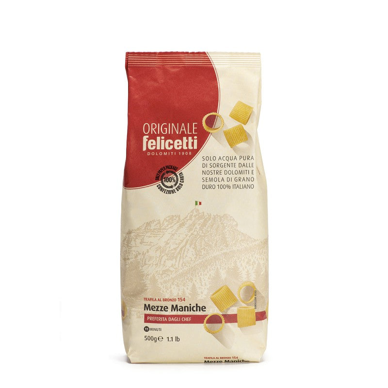 FELICETTI Pastas de Semola Speciale Mezze Maniche 500 g