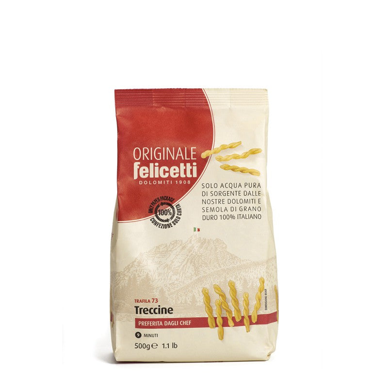 FELICETTI Pastas de Semola Speciale Treccine 500 g