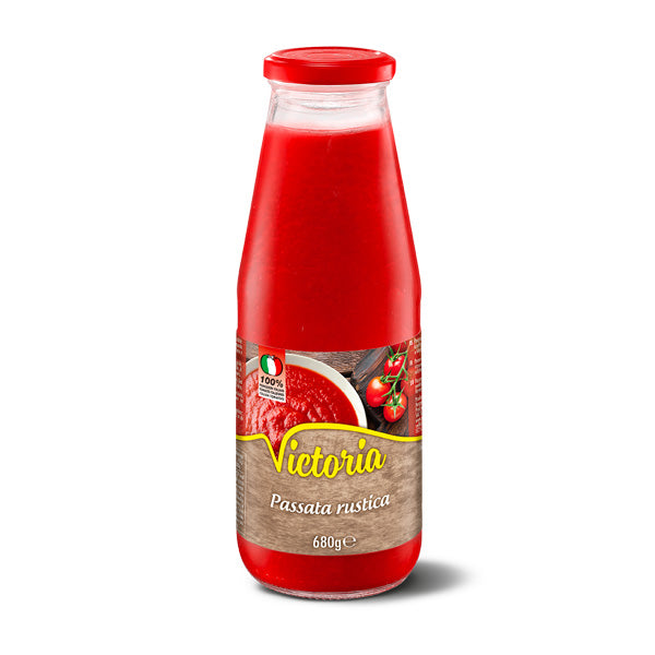 PASSATA DE TOMATE RUSTICO VICTORIA FRASCO DE 690 GR.