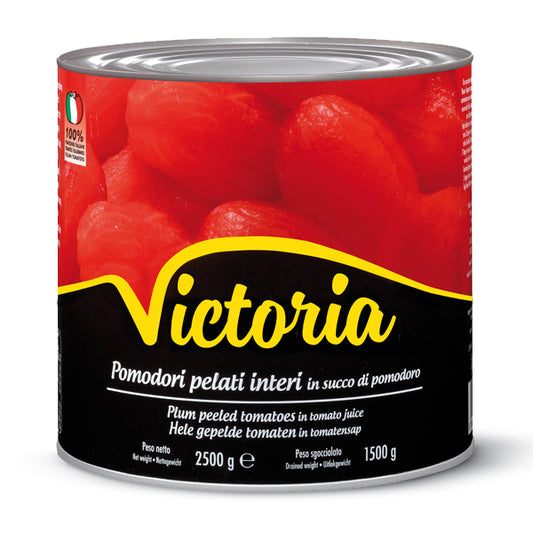 TOMATE VICTORIA ENTERO PELADO DE 2,5 KG.